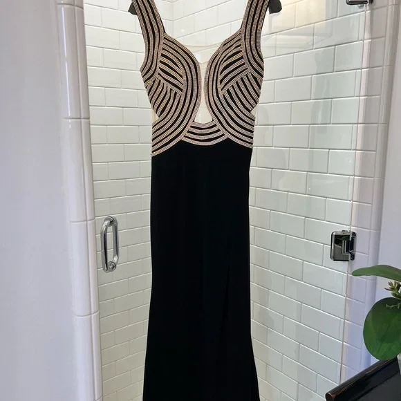 Jovani Dresses | Jovani Formal Gown | Color: Black/Gold | Size: 0 | Sophie_F's Closet